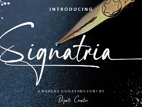 Signatria font