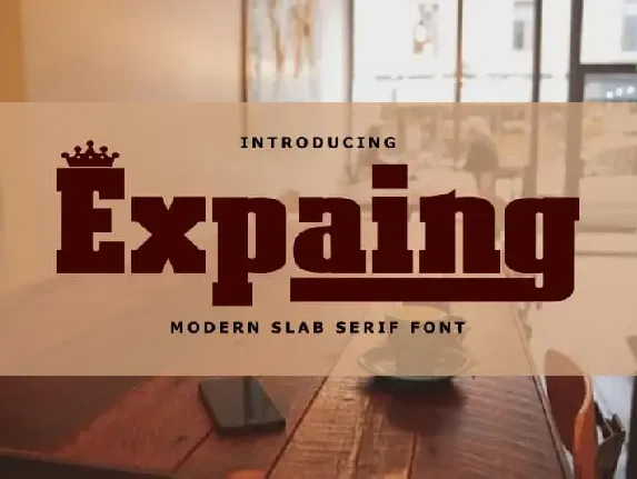 Expaing Slab Serif font