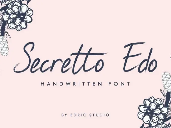 Secretto Edo Handwritten font