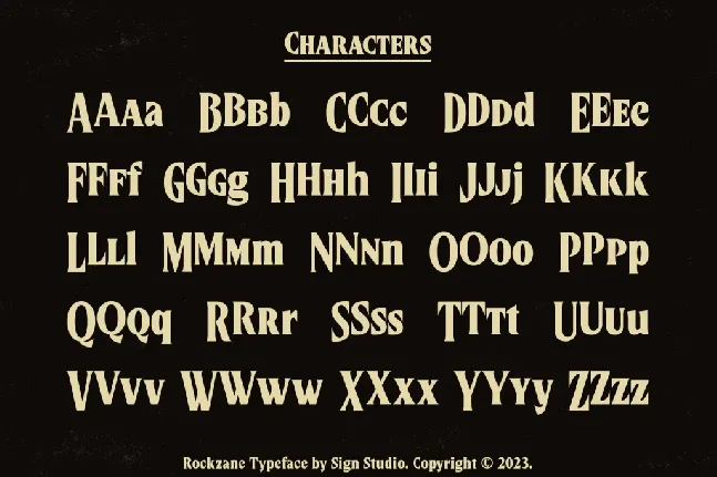 Rockzane font