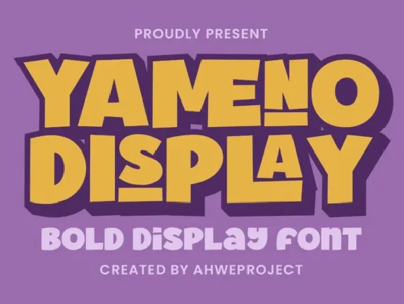 Yameno font