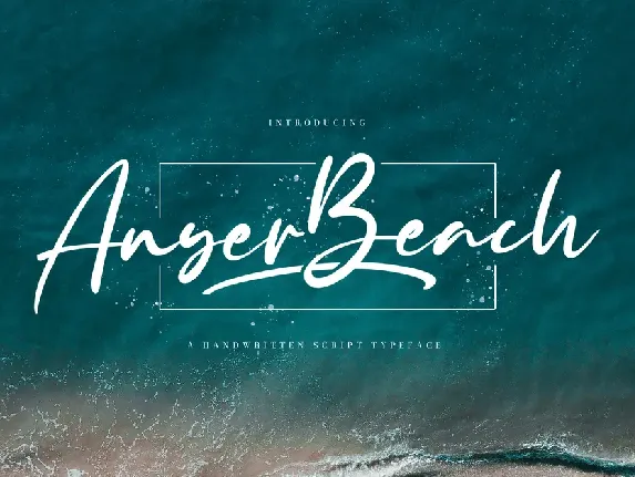 Anyer Beach font