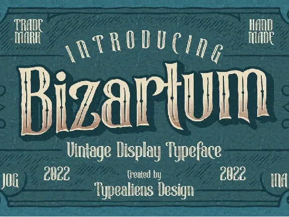 Bizartum font