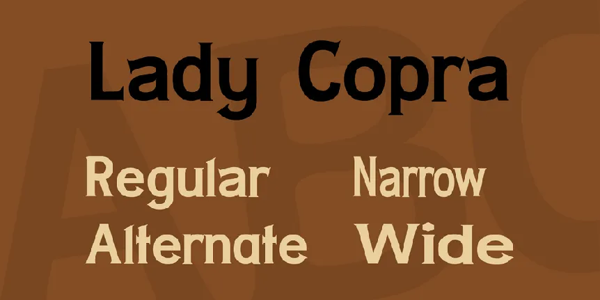 Lady Copra font