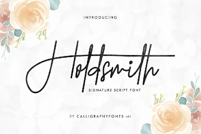 Holdsmith font