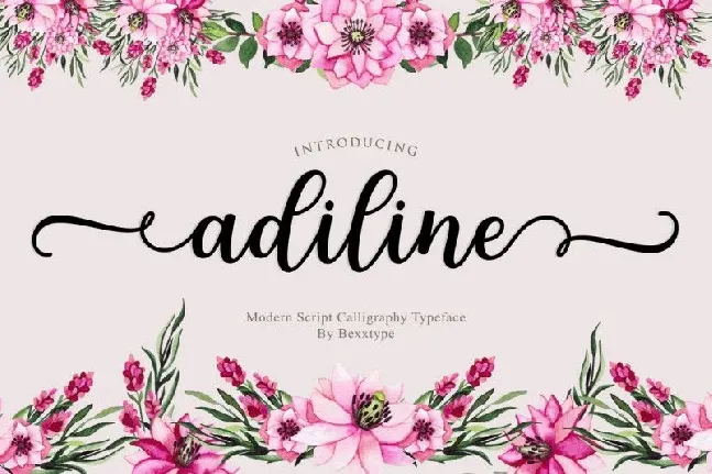 Adiline Calligraphy font