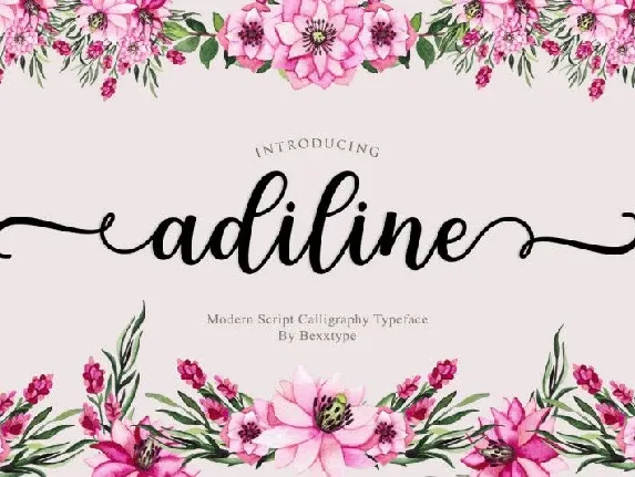 Adiline Calligraphy font