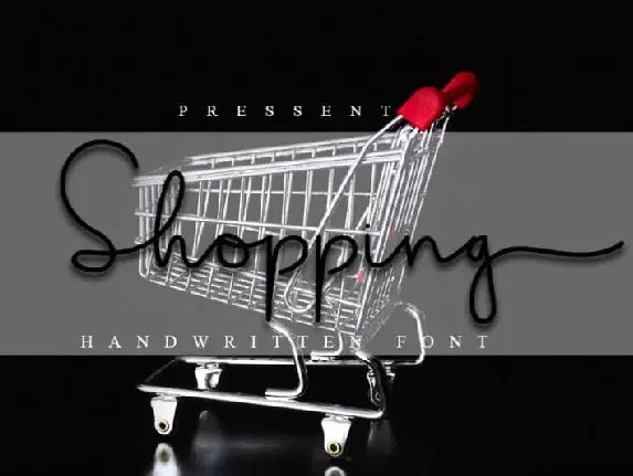 Shopping Script font