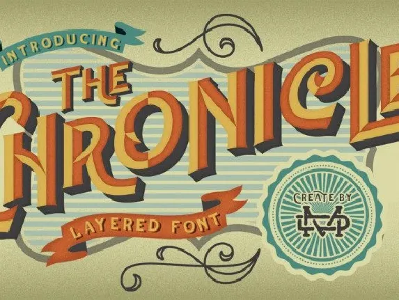 The Chronicle Layered font