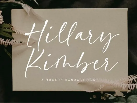 Hillary Kimber font