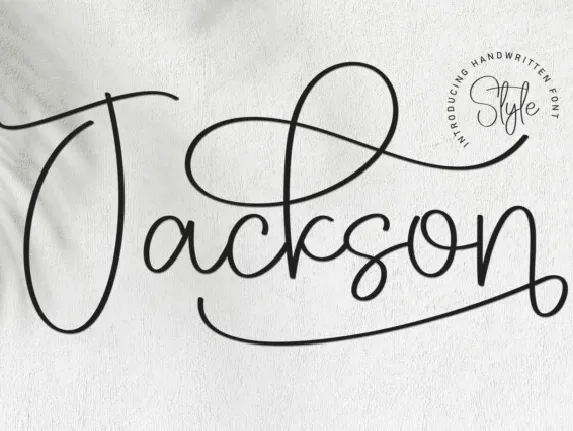 Jackson Script font