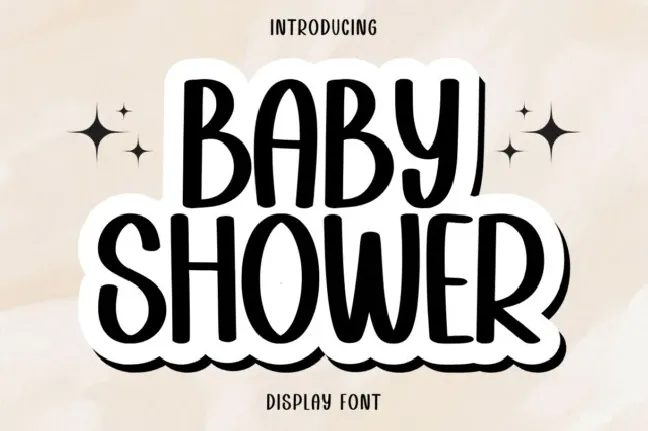 Baby Shower Typeface font