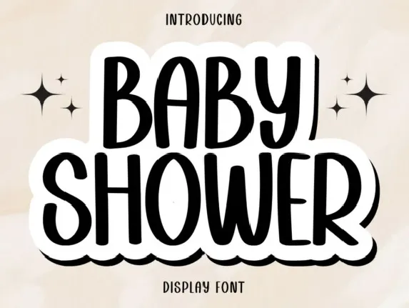 Baby Shower Typeface font