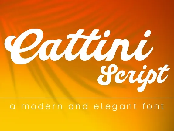 Cattini Script font