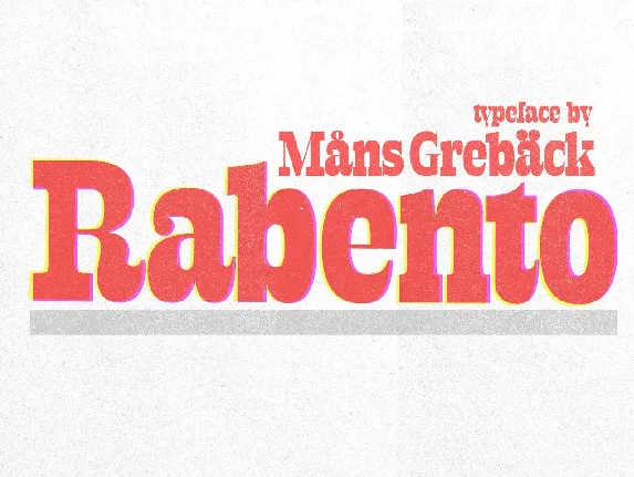 Rabento font