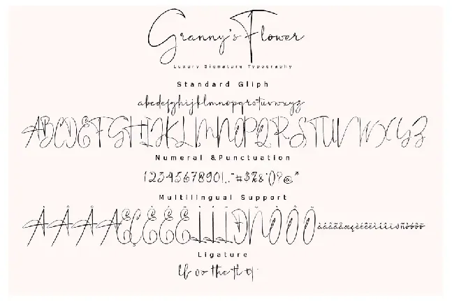 Granny's Flower font