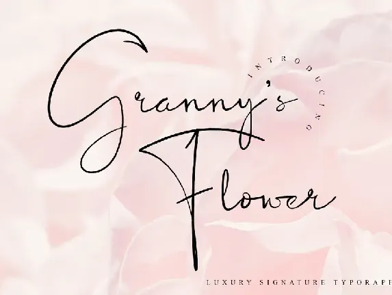 Granny's Flower font