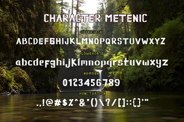 METENIC font