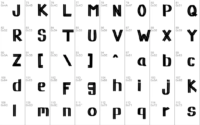 METENIC font