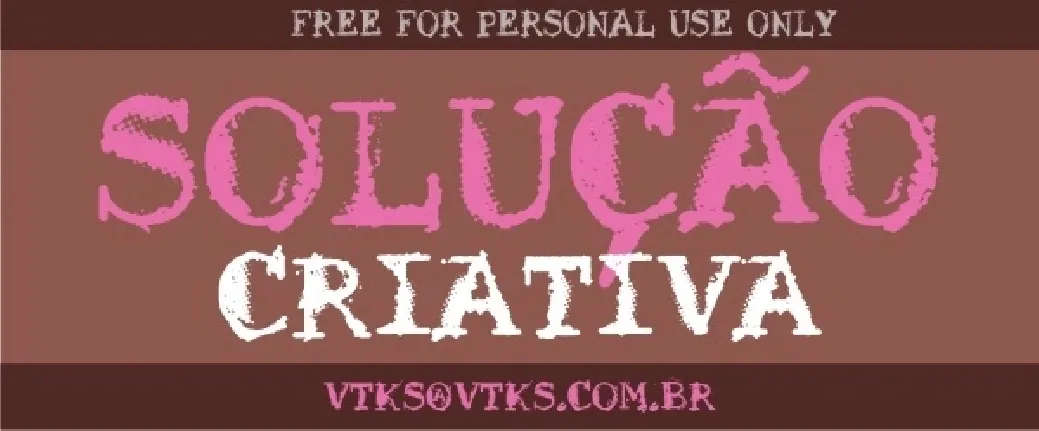 VTKS SOLUÃ‡ÃO CRIATIVA font