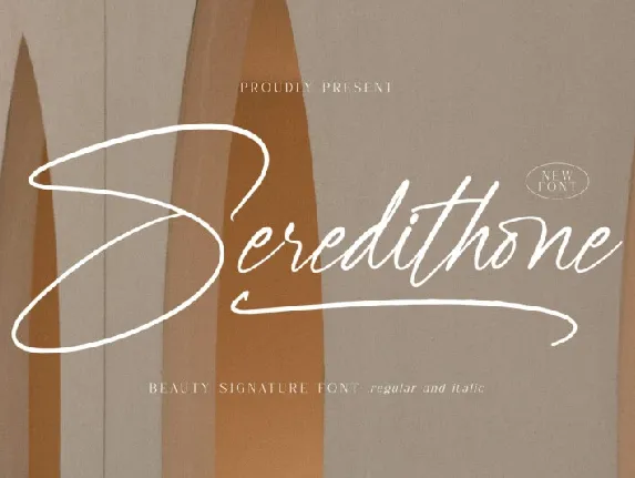 Seredithone font