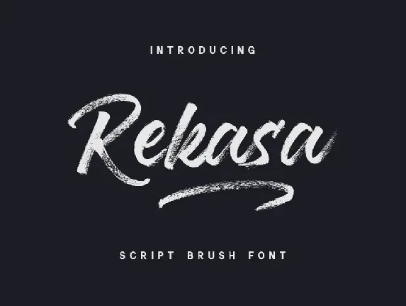 Rekasa Brush font