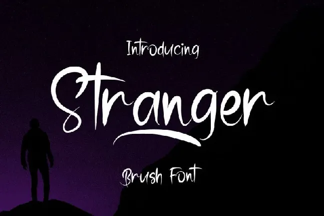 Stranger Brush font