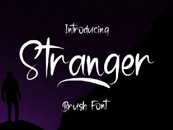 Stranger Brush font