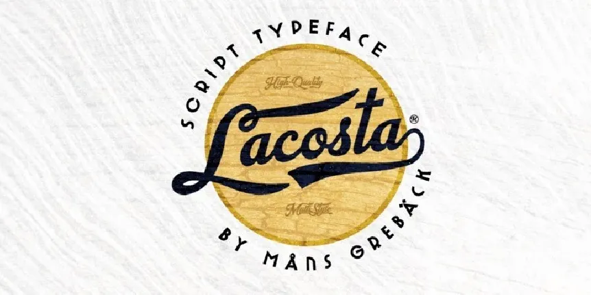 Lacosta Calligraphy font