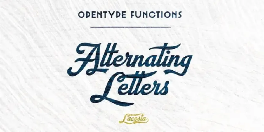 Lacosta Calligraphy font