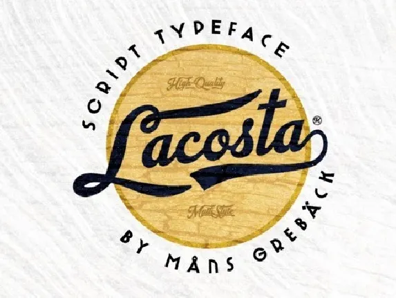 Lacosta Calligraphy font