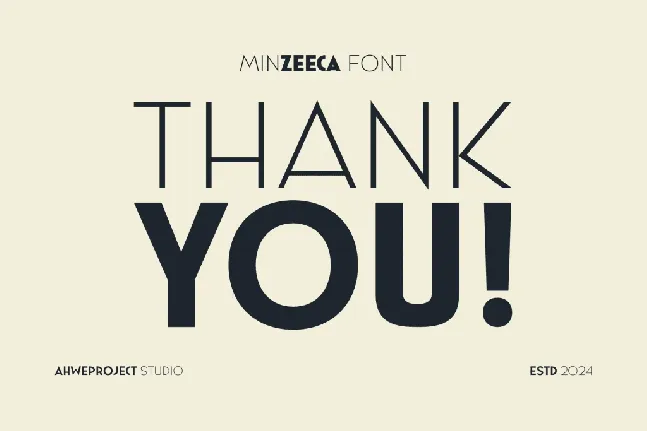 Minzeeca FREE font