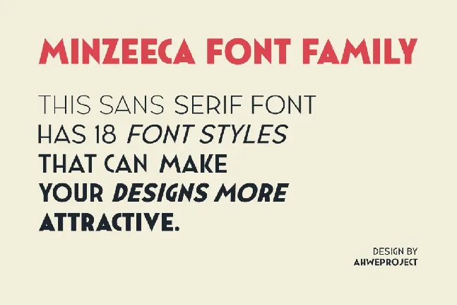 Minzeeca FREE font