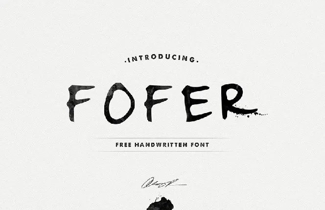 Fofer Script font