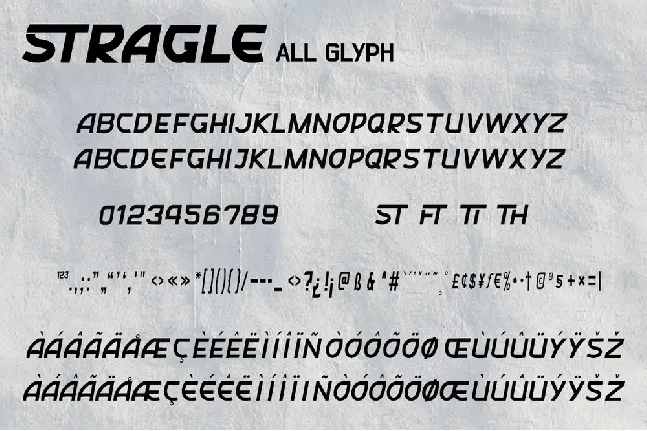 Stragle font