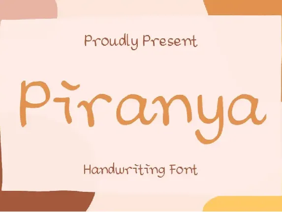 Piranya font