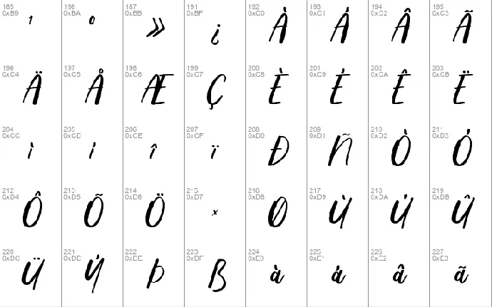 Musegrallty font