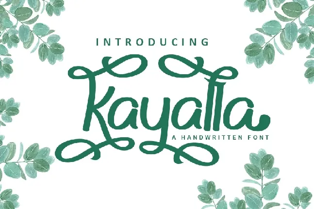 Kayalla Bold Calligraphy Script font