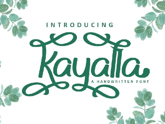 Kayalla Bold Calligraphy Script font