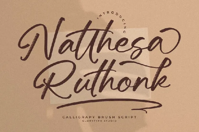 Natthesa Ruthonk font