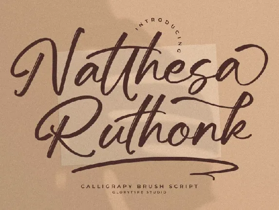 Natthesa Ruthonk font