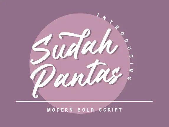 Sudah Pantas font