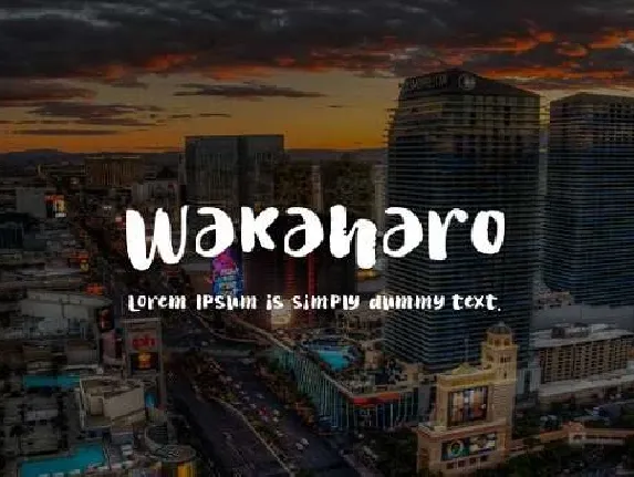 Wakaharo font