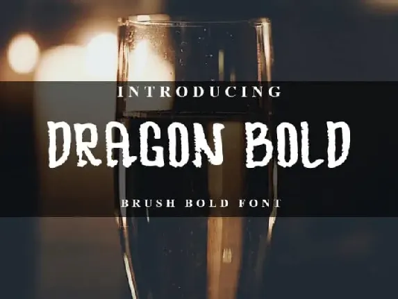 DRAGOON BOLD Display font