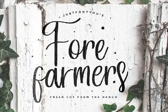 Forefarmers Rustic Casual Vintage font