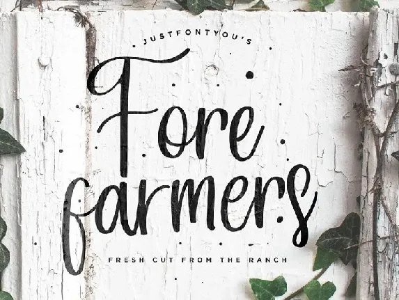 Forefarmers Rustic Casual Vintage font