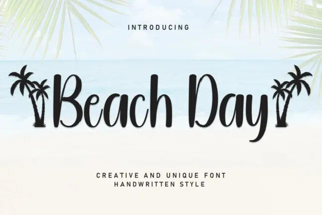 Beach Day Display font