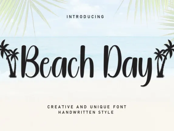 Beach Day Display font