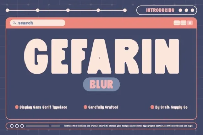 Gefarin Blur font