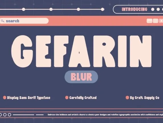 Gefarin Blur font